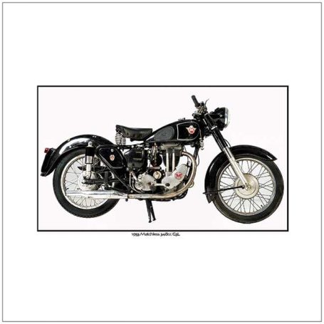 Classic black motorcycle with chrome accents, featuring a vintage design.