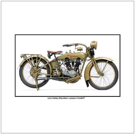 Vintage motorcycle with a yellow and black design, featuring a leather seat and classic handlebars.
